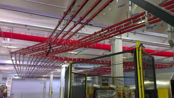 Système accrochant industriel de chariot à chaîne de convoyeur aérien de 5 tonnes adapté aux besoins du client