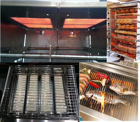 Propane GPL BBQ Grill Cuisinière Gaz Brûleurs Gaz Économisé Infrarouge Céramique