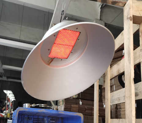 Acier aluminisé manuel d'équipement infrarouge de couvaison de poussin de lampe de la chaleur de volaille
