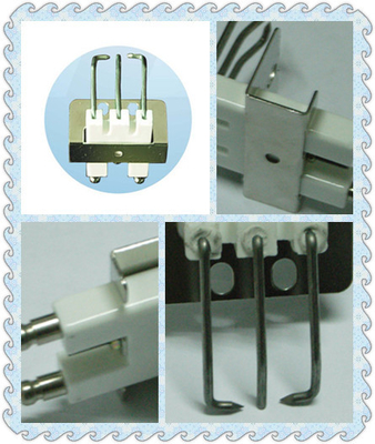 Broche d'allumage en métal trois aiguilles 95% électrode d'allumage de brûleur à gaz en céramique en aluminium