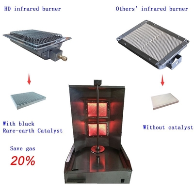 Rôtisserie BBQ Grill Brûleurs Spit Kebab Machine Brûleur Infrarouge HD220