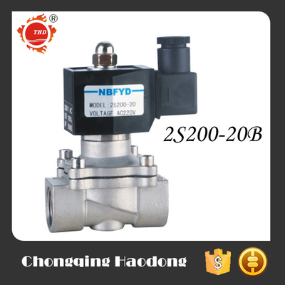 Électrovanne pneumatique en acier inoxydable en laiton électrovanne miniature d'essence d'air