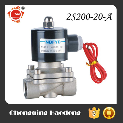 Électrovanne pneumatique en acier inoxydable en laiton électrovanne miniature d'essence d'air