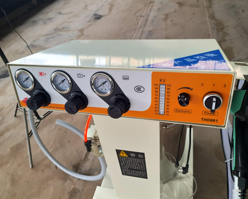 Opération manuelle de machine de pulvérisation de poudre de rendement élevé pour la surface de substrat