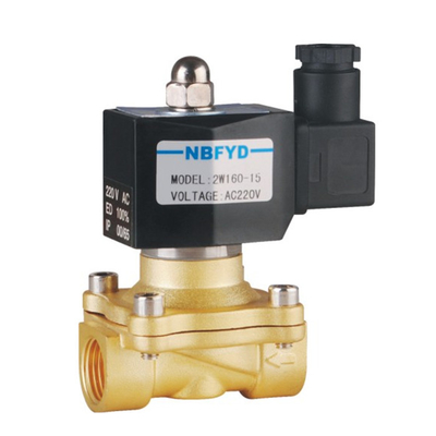 Résistance à hautes températures en laiton d'électrovanne d'eau de gaz de Viton 3/4 pouce