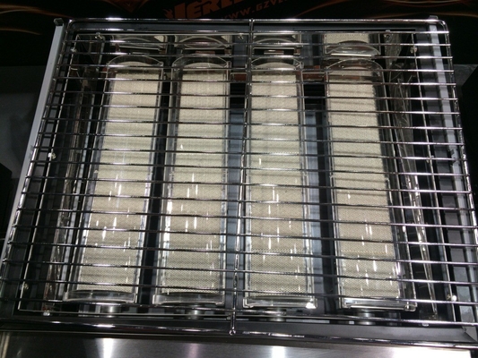 Acier aluminisé sans flamme sans fumée de brûleurs de gril de BBQ de gaz HD400