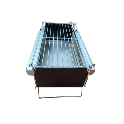Pliable portatif sans fumée de gaz du brûleur 2PCS de BARBECUE de camping infrarouge de gril