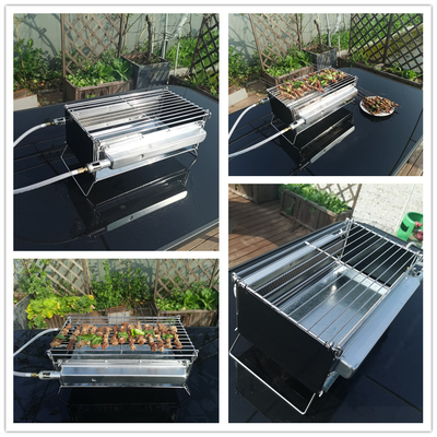Acier inoxydable infrarouge se pliant de brûleur à gaz de gril portatif extérieur de BARBECUE