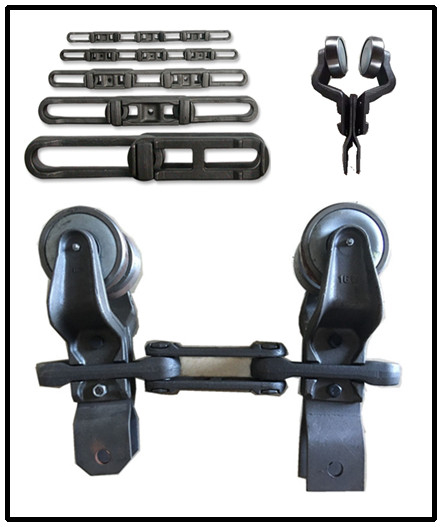 chaîne aérienne industrielle de convoyeur de 1.1KW 2.2KW pour la ligne X348 de revêtement de poudre
