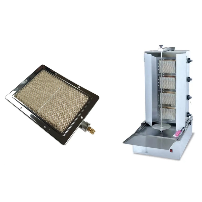 Infrarouge catalytique en céramique sans flammes du gaz 2.94KW du brûleur 220*170MM de barbecue pour Shawarma HD220